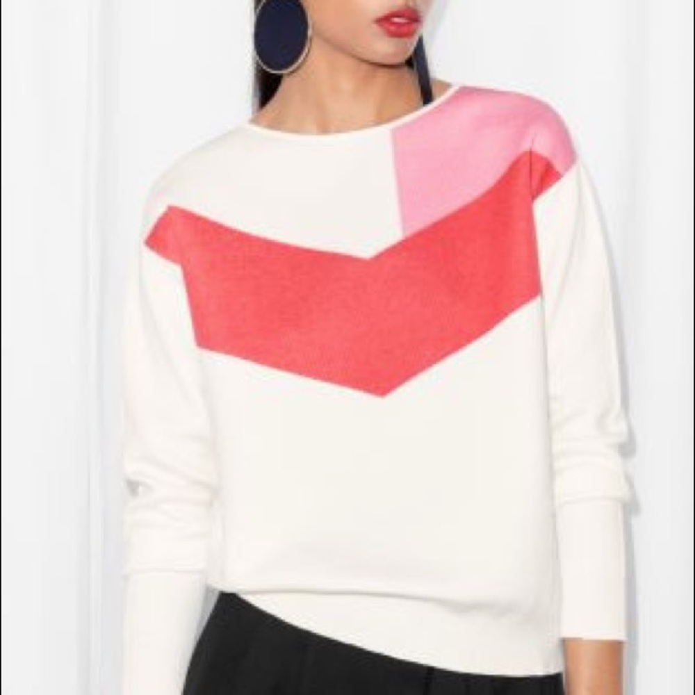 & Other Stories Amazing Color Block Sweater